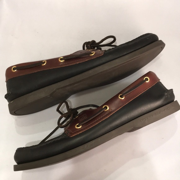Sperry Top-Siders 8.5W leather boat shoes NICE - Picture 3 of 4